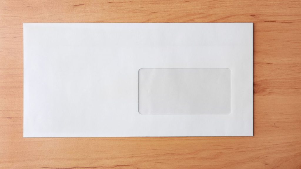 Busta di una lettera